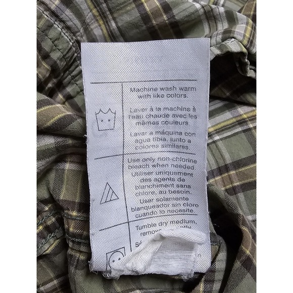 Carhartt Men 2XL Short Sleeve Button Down‎ Light Green Shirt - Picture 13 of 16